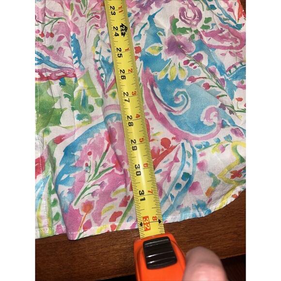 Ralph Lauren Womens Small Cotton Blend Sleep Shirt Paisley Lawn Black Label - Picture 5 of 5